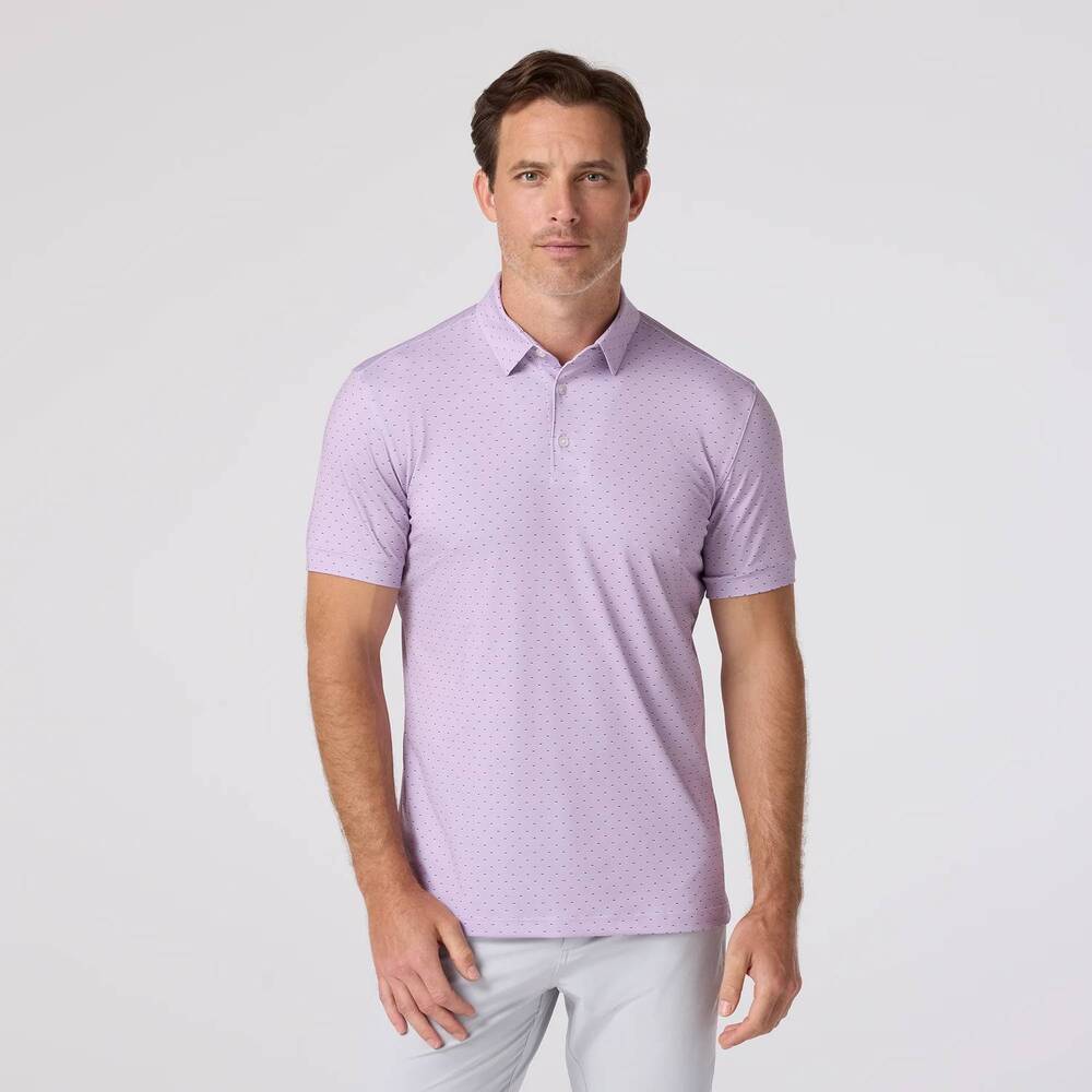 NEW MIZZEN + MAIN versa polo in lavender haze stacked